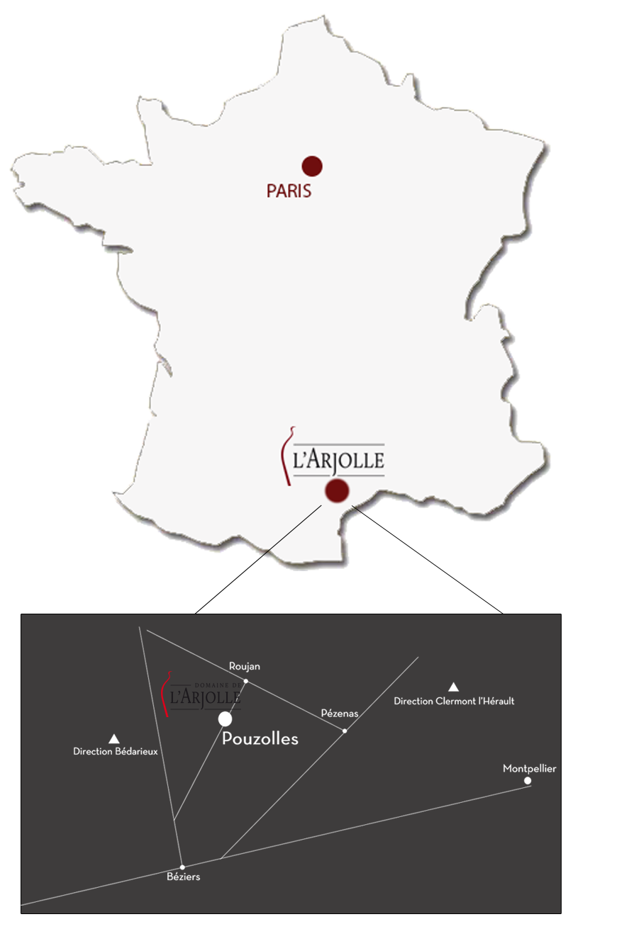 Carte situation domaine de l'ARJOLLE